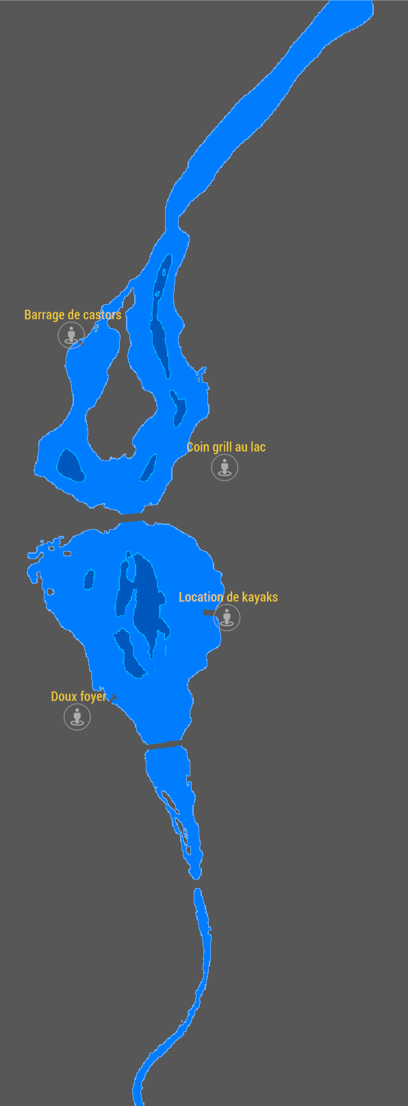Carte de Lac Lone Star