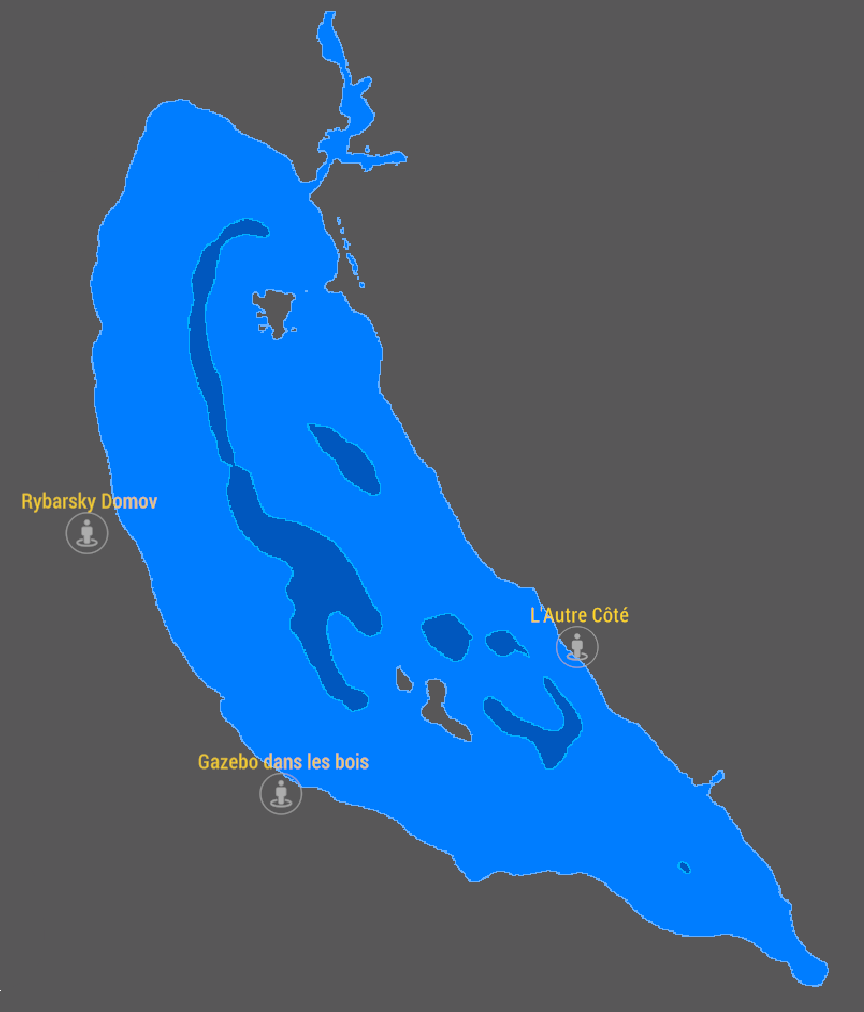 Carte de Pêcherie Lesni Vila